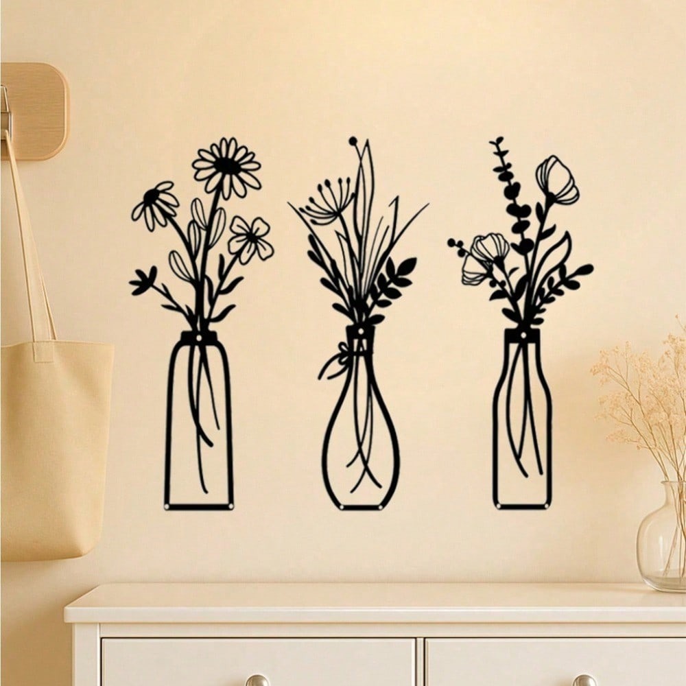 Minimalist Geometric Hanging Vase Sculptures