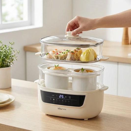 Electric Slow Cooker Multi-Function Soup Pot