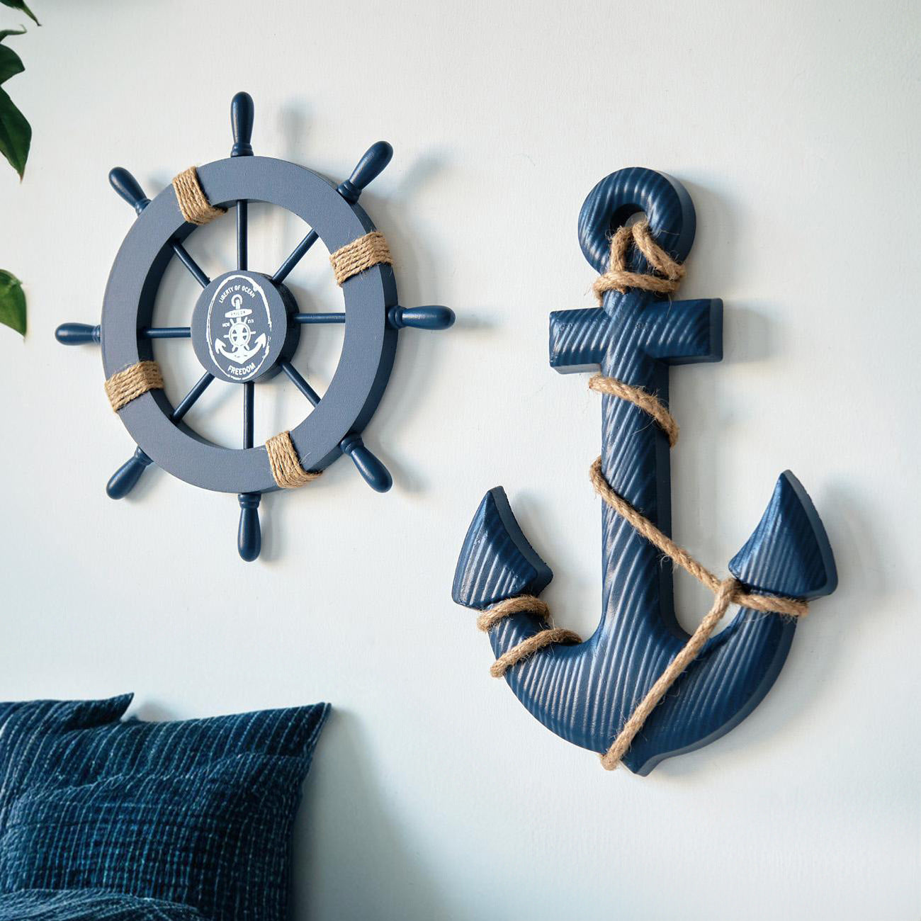 Wooden Ship Anchor Decorative Hanging Piece