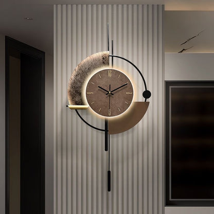 Wall Clocks with LED Light Home Decoration