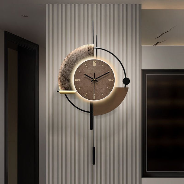 Wall Clocks with LED Light Home Decoration