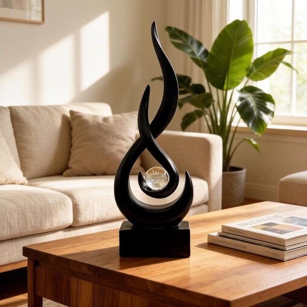 Abstract Flame Shape Ornaments Home And Office Decor
