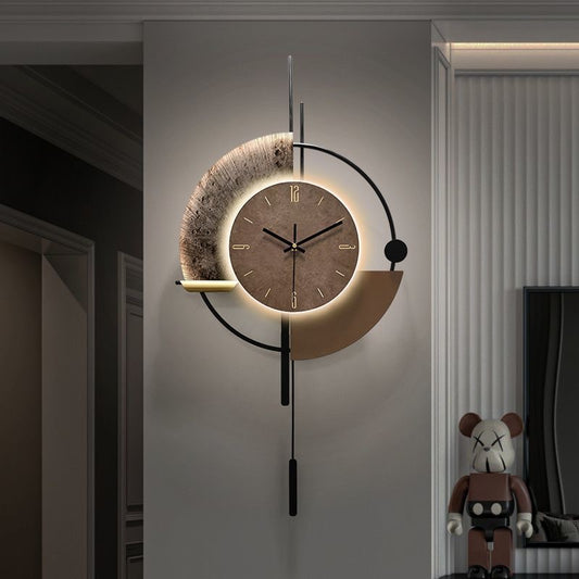 Wall Clocks with LED Light Home Decoration