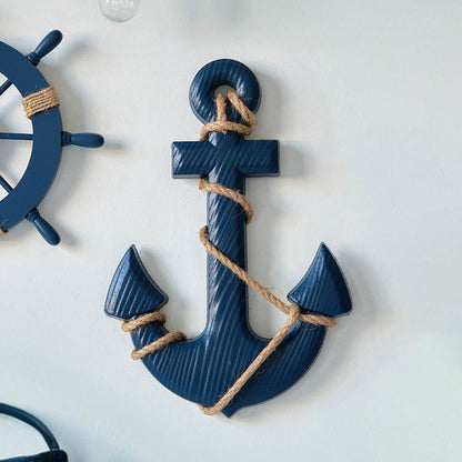 Wooden Ship Anchor Decorative Hanging Piece