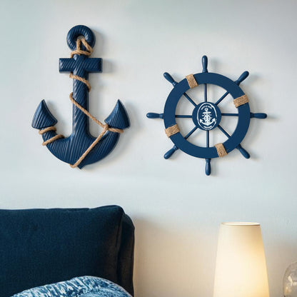 Wooden Ship Anchor Decorative Hanging Piece