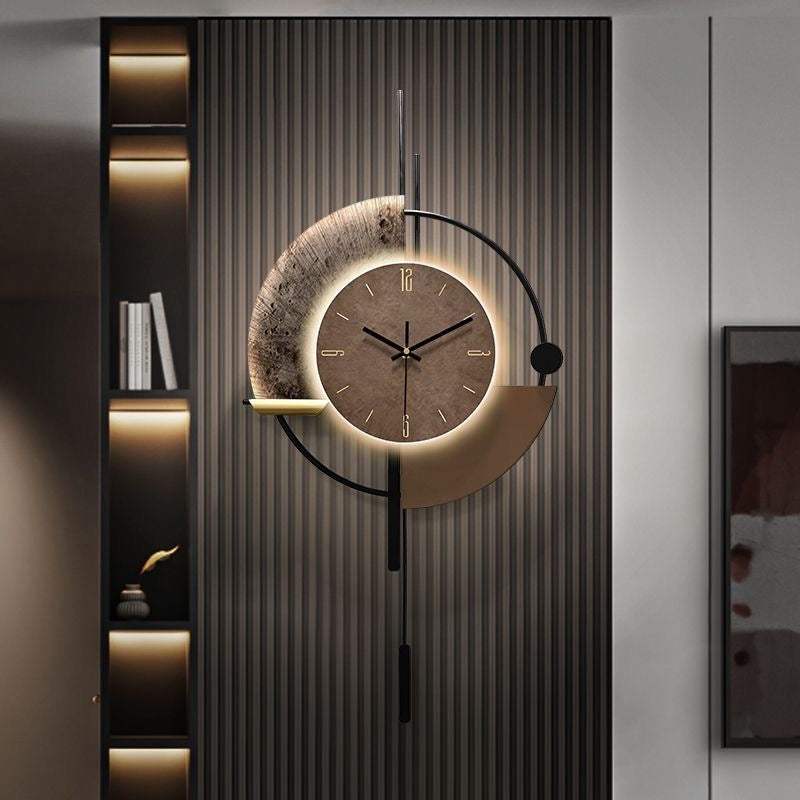 Wall Clocks with LED Light Home Decoration