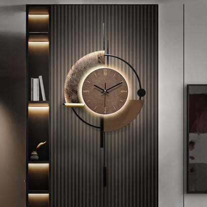 Wall Clocks with LED Light Home Decoration