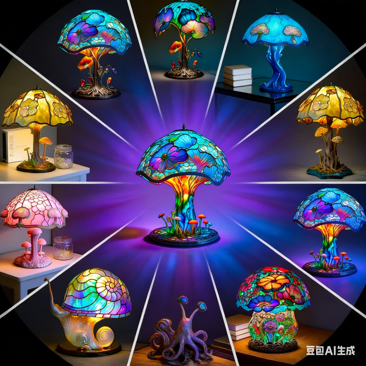 Flower Mushroom Night Light