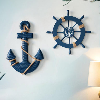 Wooden Ship Anchor Decorative Hanging Piece