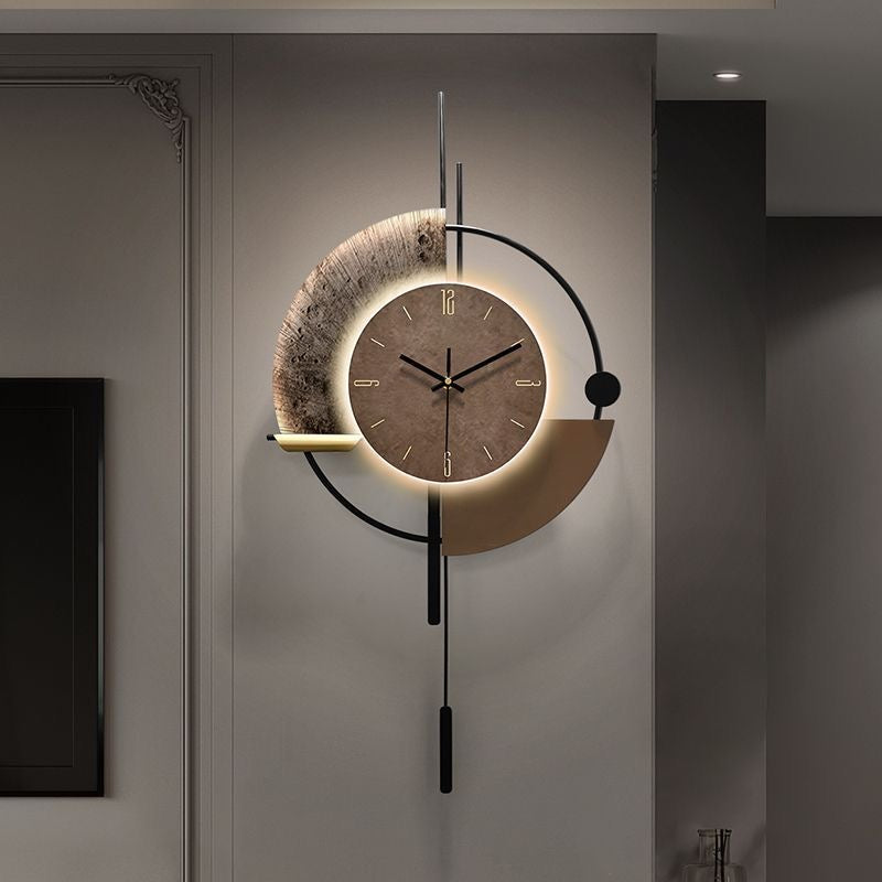 Wall Clocks with LED Light Home Decoration