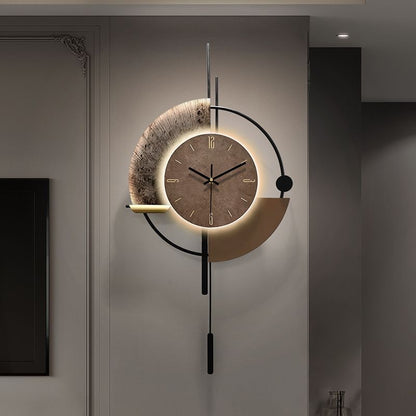Wall Clocks with LED Light Home Decoration