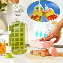 2-in-1 Ice Cube Tray Water Bottle